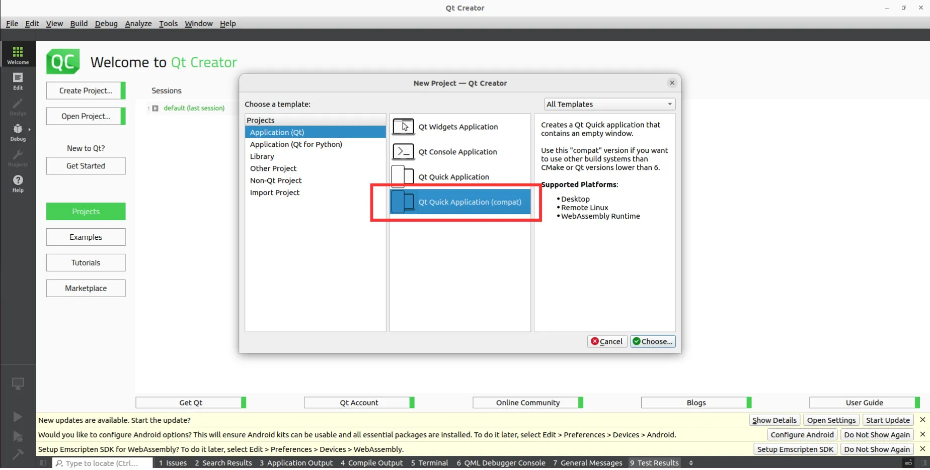 Creating Project Step 2