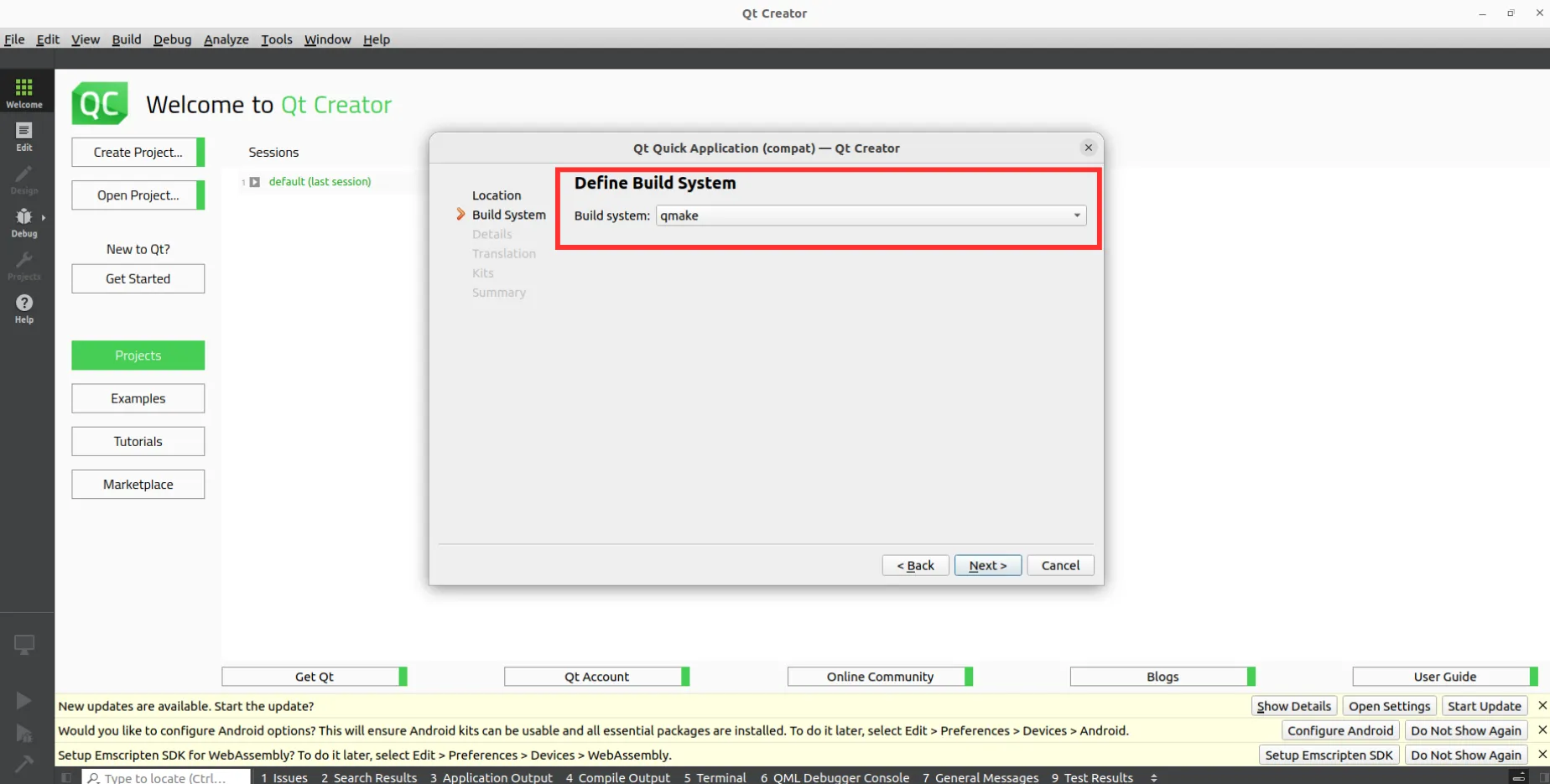 Creating Project Step 4