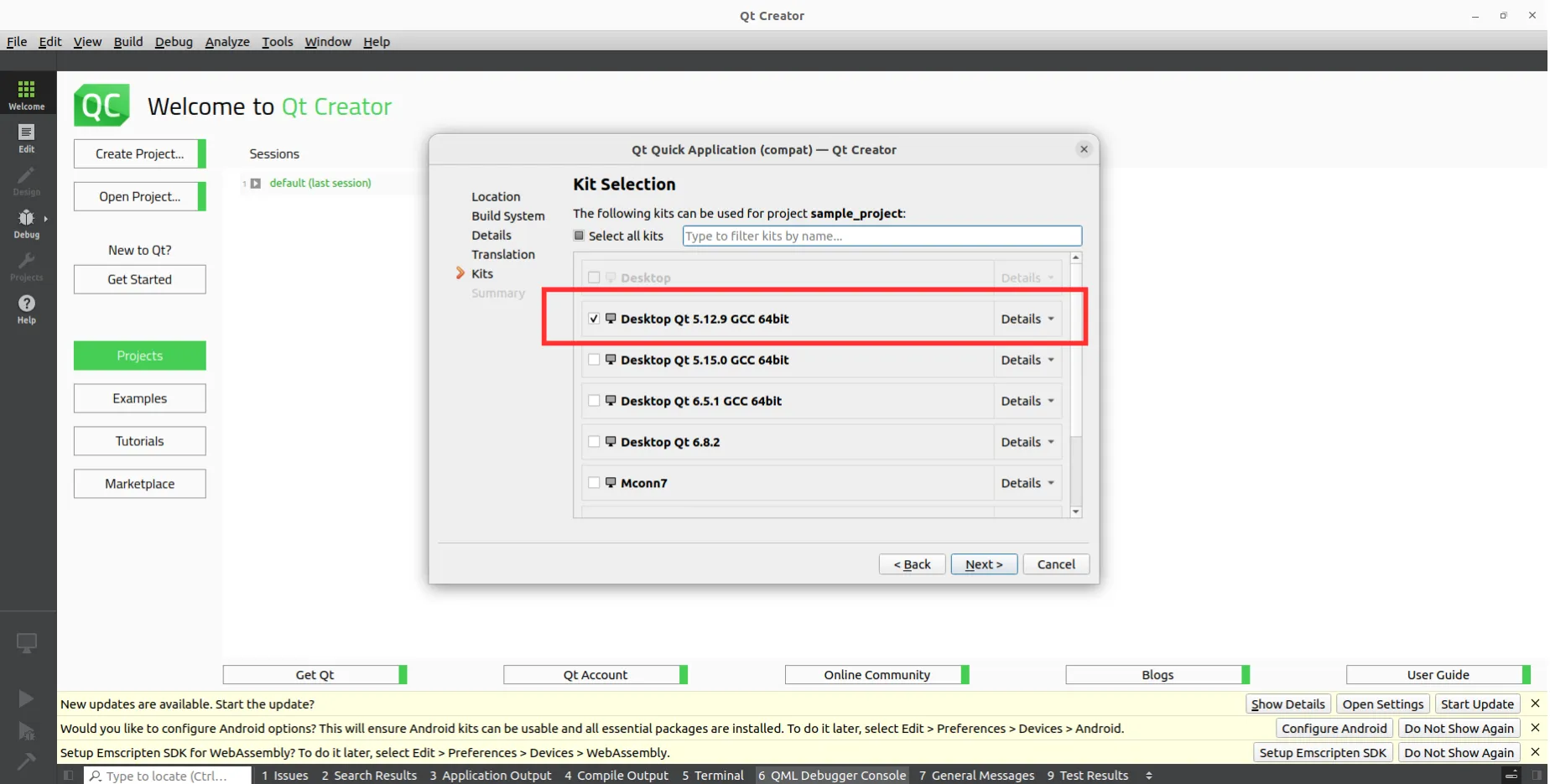 Creating Project Step 6